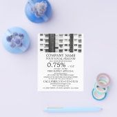 City Apartements, Realtor, Estate Agent Adverteren Flyer (Enkel)