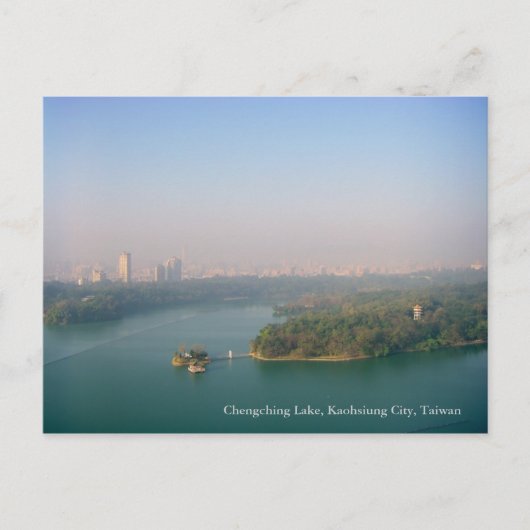 City Awakening/Chengching Lake, Kaohsiung, Taiwan Briefkaart (Voorkant)