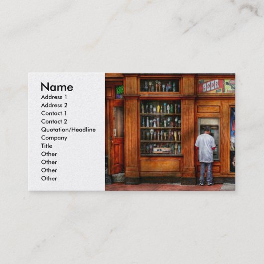 City - Baltimore MD - Onderzoek het land bier Visitekaartje (Voorkant)