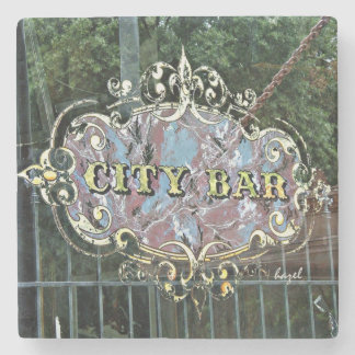 City Bar Athens Georgia Marble Stone Onderzetter. Stenen Onderzetter