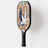 City Bird op het dak Gepersonaliseerde Pickleball  Pickleball Paddle (Links)