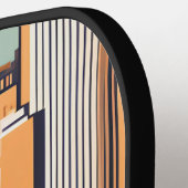 City Bird op het dak Gepersonaliseerde Pickleball  Pickleball Paddle (Links Detail)