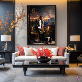 City Blues - Jazz Reflecties in het Hedendaagse Poster