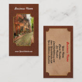 City - Boston MA - Acorn Street Visitekaartje (Voorkant / Achterkant)