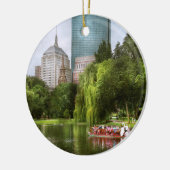 City - Boston Ma - Boston public garden Keramisch Ornament (Links)