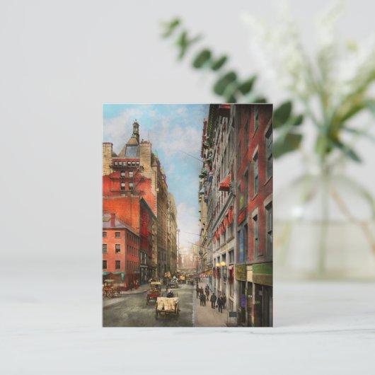 City - Boston MA - State St. 1905 Briefkaart (Staand voorkant)