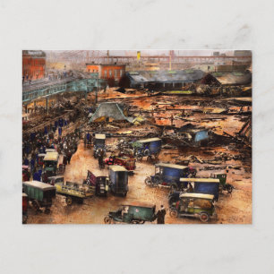 City - Boston Ma - The Great Molasses Flood 1919 Briefkaart