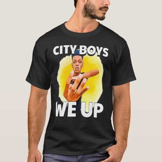 City Boys Summer We hebben vier vingers op Ironic T-shirt (Voorkant)