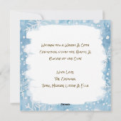 City Brownstone met Kerstmis gepersonaliseerd Feestdagenkaart (Achterkant)