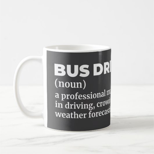 City Bus Driver Definition Mug Koffiemok (Links)