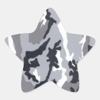 City Camo voor kinderen Ster Sticker
