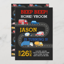 City Cars Uitnodiging, 100% aanpasbaar