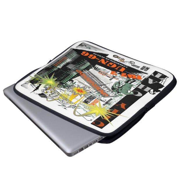 City Chat Electronics Bag Laptop Sleeve (Voorkant onderkant)