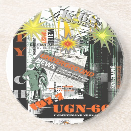 City Chat Onderzetter (Voorkant)