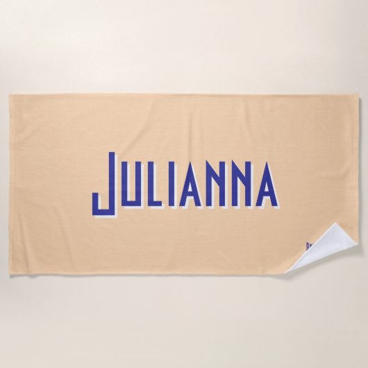 City Chic Bord Sinaasappel bruidsmeisje reizen Strandlaken (Voorkant)