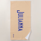 City Chic Bord Sinaasappel bruidsmeisje reizen Strandlaken (Voorkant)