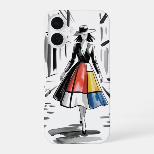 City Chic Kunst iPhone 16 Hoesje (Achterkant)