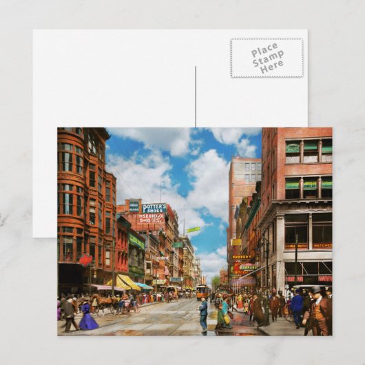 City - Cincinnati, OH - Dentist Street 1907 Briefkaart (Voorkant / Achterkant)