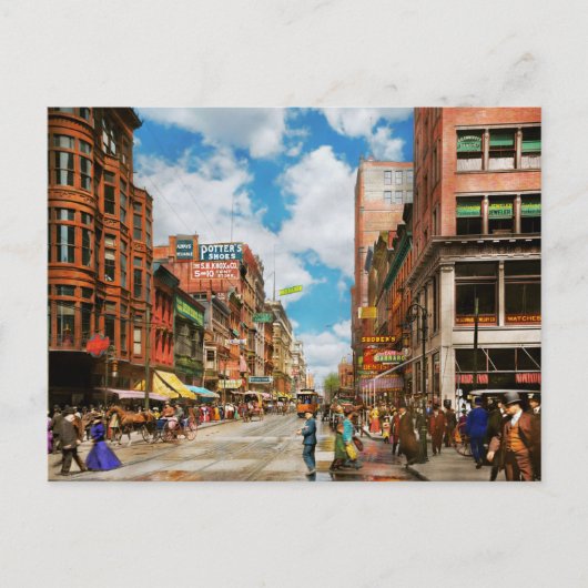 City - Cincinnati, OH - Dentist Street 1907 Briefkaart (Voorkant)