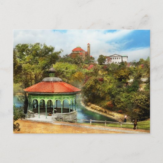 City Cincinnati OH - The Spring House Gazebo 1910 Briefkaart (Voorkant)