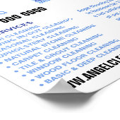 City Cleaner Silhouette, Cleaning Service Advert Poster (Hoek)