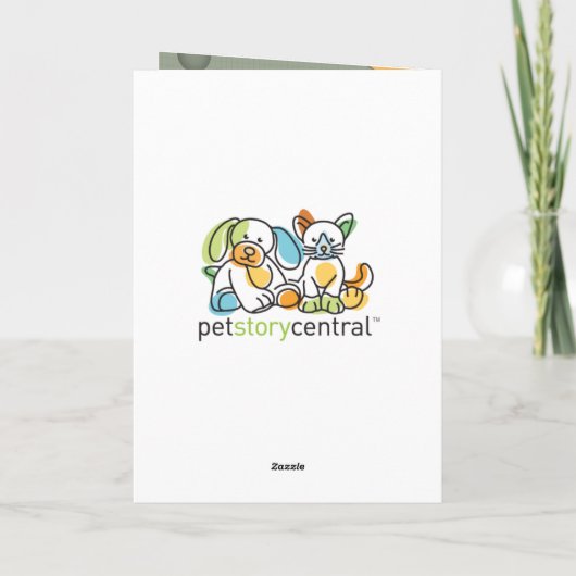 "City Critters" Pet Sympathy Card Kaart (Achterkant)