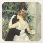 City Dance by Pierre Renoir, Fine Art Kartonnen Onderzetters (Voorkant)