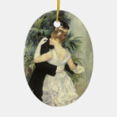 City Dance by Pierre Renoir,  Fine Art Keramisch Ornament (Voorkant)
