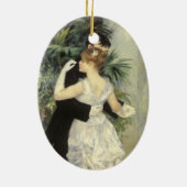 City Dance by Pierre Renoir,  Fine Art Keramisch Ornament (Achterkant)
