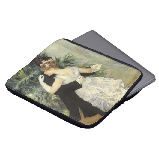 City Dance by Pierre Renoir,  Fine Art Laptop Sleeve (Voorkant top)