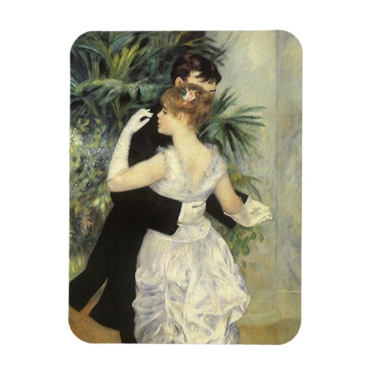 City Dance by Pierre Renoir,  Fine Art Magneet (Verticaal)