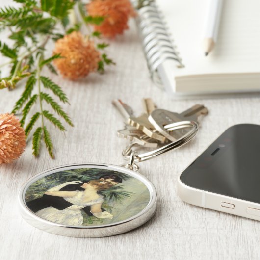 City Dance by Pierre Renoir,  Fine Art Sleutelhanger (Zijkant)