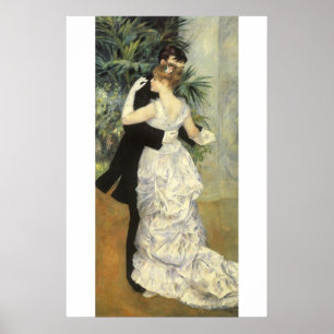 City Dance van Pierre Renoir, Vintage Fine Art Poster