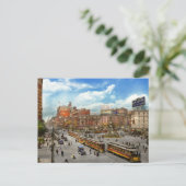 City - Detroit MI - Motor City 1917 Briefkaart (Staand voorkant)