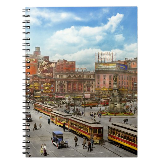 City - Detroit MI - Motor City 1917 Notitieboek (Voorkant)