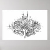 City Drawing Poster (Voorkant)