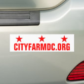 City Farm DC Bumpersticker (Op auto)