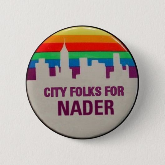 City Folks voor Nader Ronde Button 5,7 Cm (Voorkant)
