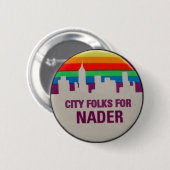 City Folks voor Nader Ronde Button 5,7 Cm (Voorkant /achterkant)