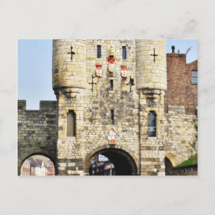 City Gate in York in North Yorkshire Briefkaart