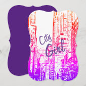 City Girl Card Kaart (Voorkant / Achterkant)