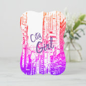 City Girl Card Kaart (Staand voorkant)