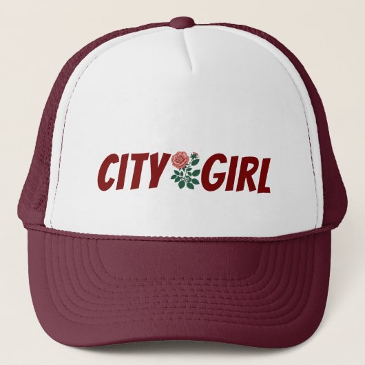 City Girl Trucker Hat Trucker Pet (Voorkant)