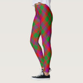 City Glasgow Tartain Pset Green Red Paars Leggings (Links)