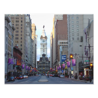 City Hall, Avenue of the Arts, Phila, PA Foto Afdruk