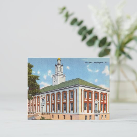 City Hall, Burlington, Vermont Briefkaart (Staand voorkant)