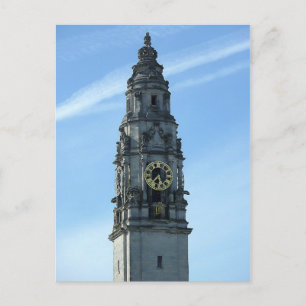City Hall Clock Tower, Cardiff Briefkaart