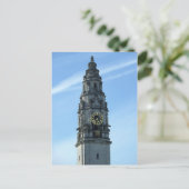 City Hall Clock Tower, Cardiff Briefkaart (Staand voorkant)