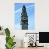 City Hall Clock Tower, Cardiff Poster (Thuiskantoor)