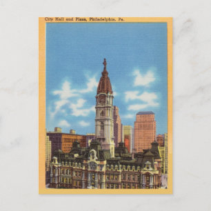 City Hall en Plaza, Philadelphia, Pennsylvania Briefkaart